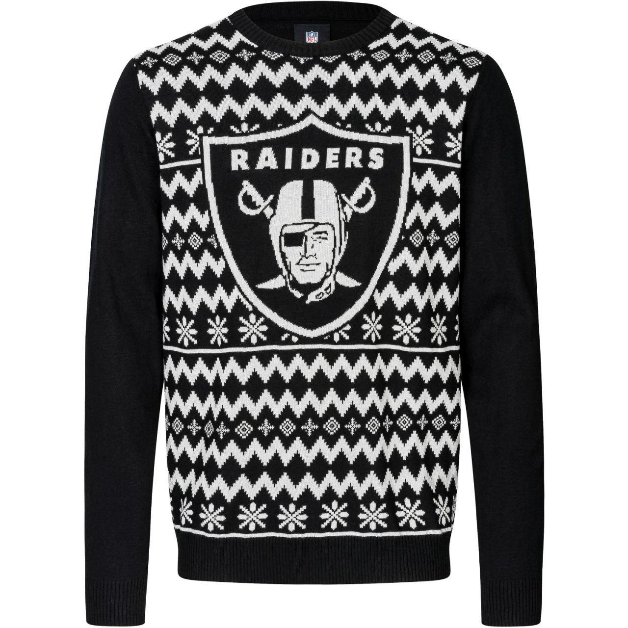 NFL Winter Sweater XMAS Strick Pullover Las Vegas Raiders von FOCO