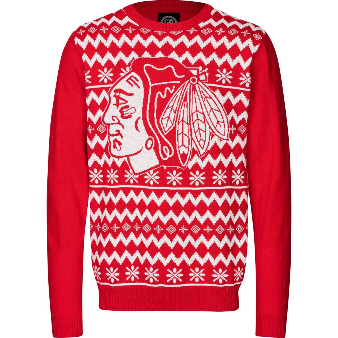 NFL Winter Ugly Sweater Strick Pullover Chicago Blackhawks von FOCO