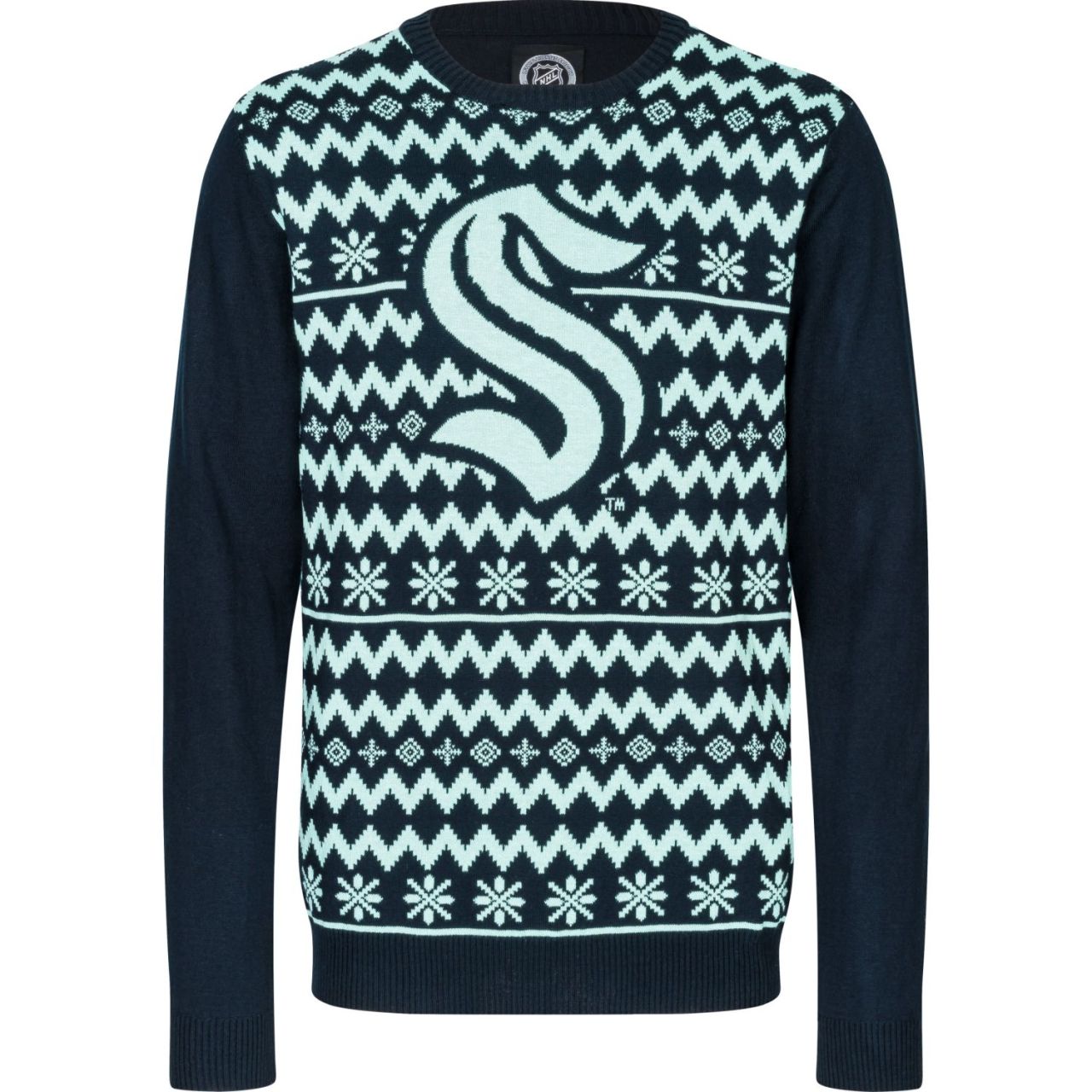 NFL Winter Ugly Sweater Strick Pullover Seattle Kraken von FOCO