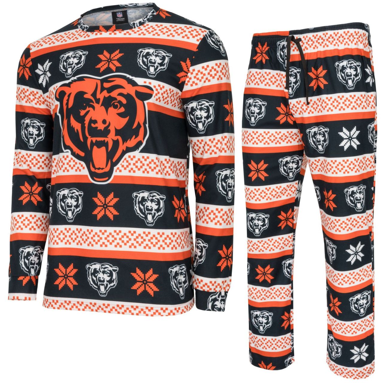 NFL Winter XMAS Pyjama Schlafanzug Chicago Bears von FOCO