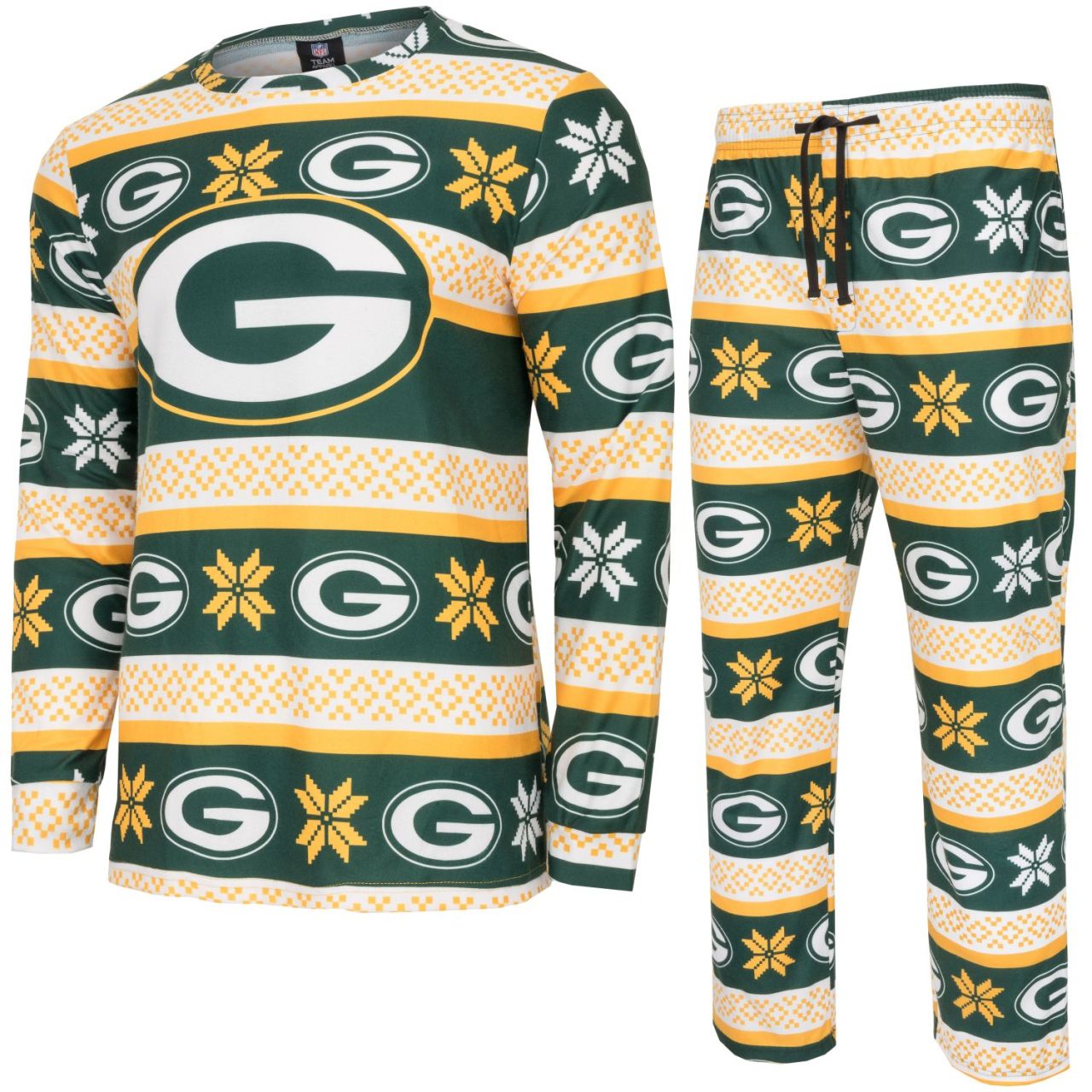 NFL Winter XMAS Pyjama Schlafanzug Green Bay Packers von FOCO