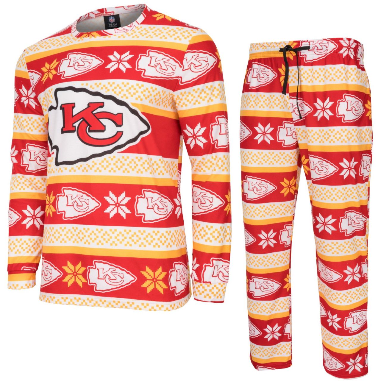 NFL Winter XMAS Pyjama Schlafanzug Kansas City Chiefs von FOCO