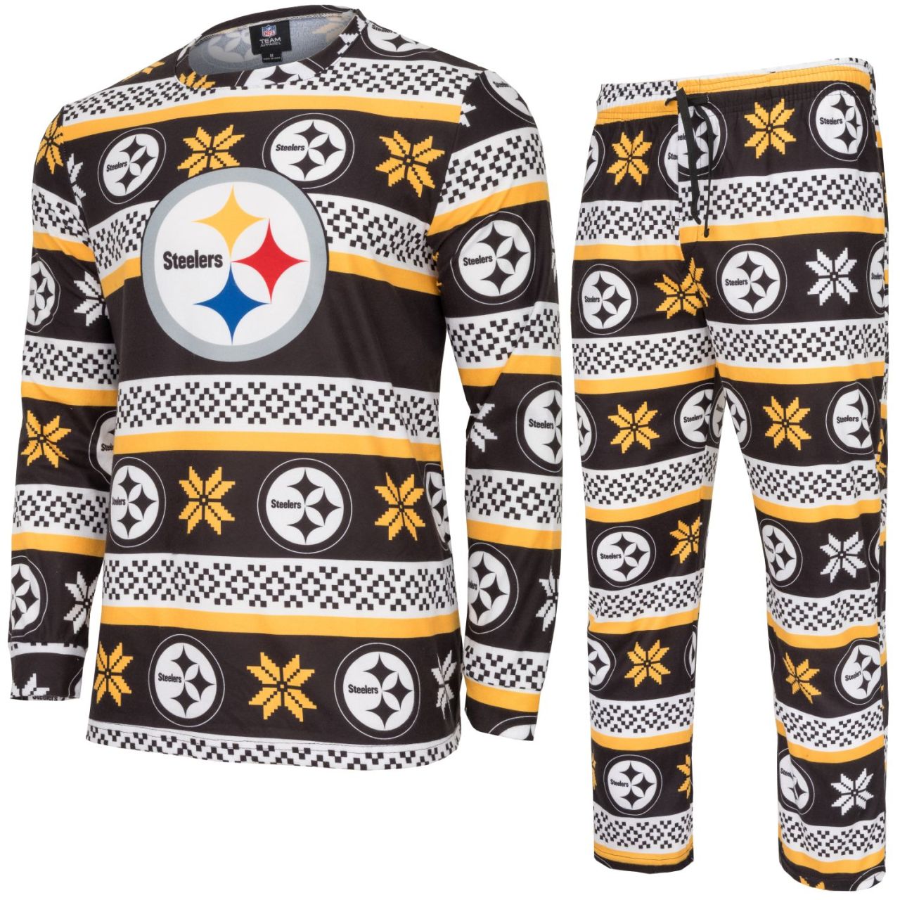 NFL Winter XMAS Pyjama Schlafanzug Pittsburgh Steelers von FOCO