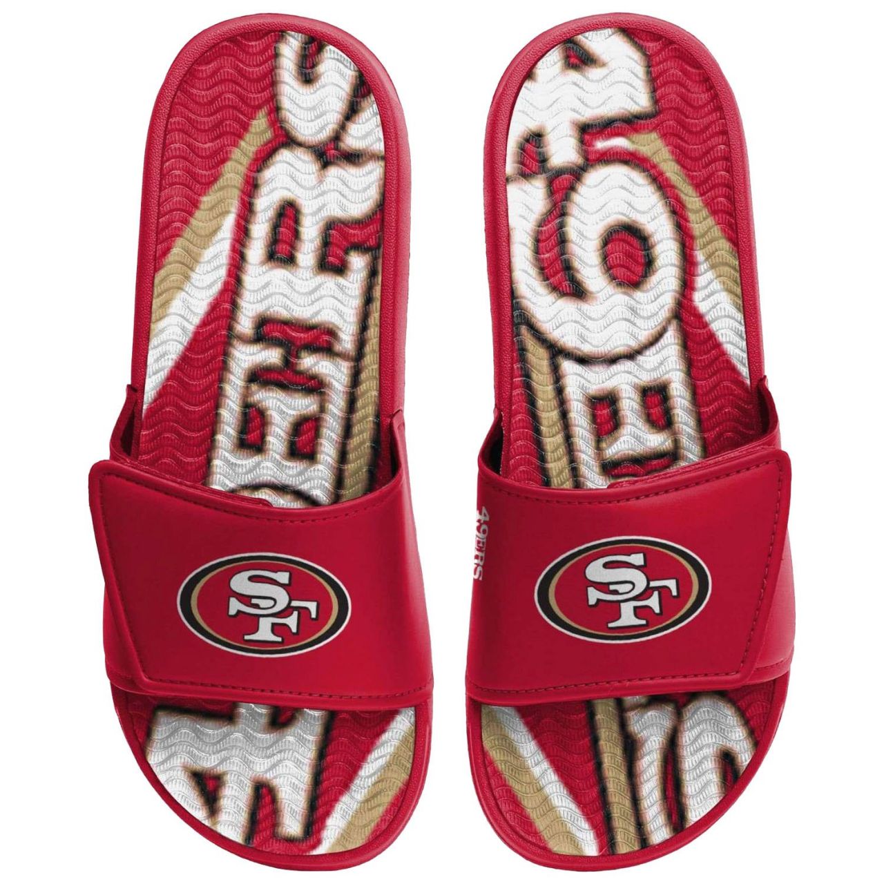 San Francisco 49ers Badelatschen NFL GEL Sport Slides von FOCO