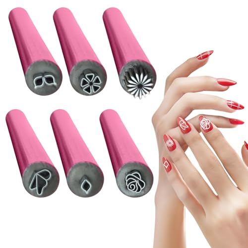 FOGARI Nagelkunst Stempel Stift Set, 6 teiliges Nagelkunst Stift Set, DIY Nagelkunst Stempel Stift - Nagelkunst Stempel Stift, 6 verschiedene Muster Stempel, einfach zu verwenden für Mädchen Frauen FOGARI Nagelkunst Stempel Stift Set, 6 teiliges Nagelkunst Stift Set, DIY Nagelkunst Stempel Stift - Nagelkunst Stempel Stift, 6 verschiedene Muster Stempel, einfach zu verwenden für Mädchen Frauen von FOGARI