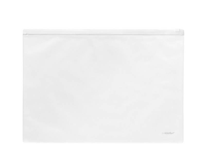 FOLDERSYS Dokumententasche FSY Klarsicht-Sammelbeutel 255x360 mm, mit Plastik-Zip, PVC, Zipp von FOLDERSYS