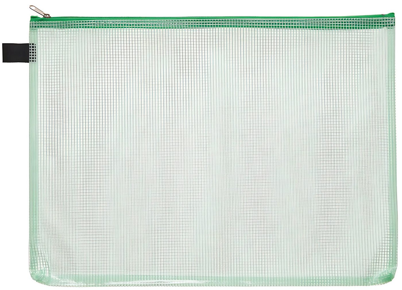 FOLDERSYS Dokumententasche FSY Reißverschluss-Beutel A5, mit Zip grün, Folie grün transparent, 1 von FOLDERSYS