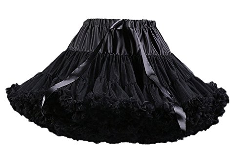 FOLOBE Erwachsene luxuriöse weiche Chiffon Petticoat Tüll Tutu Rock Damen Tutu Kostüm Petticoat Ballett Tanz Rock von FOLOBE