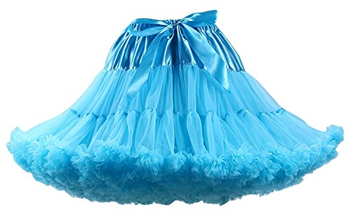 FOLOBE Erwachsene luxuriöse weiche Chiffon Petticoat Tüll Tutu Rock Damen Tutu Kostüm Petticoat Ballett Tanz Rock von FOLOBE