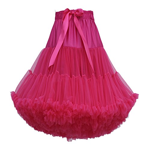 FOLOBE Frauen Tutu Kostüm Ballett Tanz Multi-Layer Puffy Rock Erwachsene luxuriöse weiche Petticoat von FOLOBE