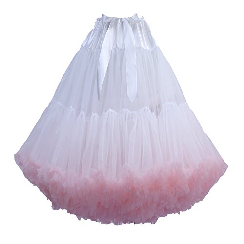 FOLOBE Frauen Tutu Kostüm Ballett Tanz Multi-Layer Puffy Rock Erwachsene luxuriöse weiche Petticoat von FOLOBE