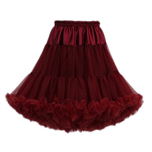 FOLOBE Frauen Tutu Kostüm Ballett Tanz Multi-Layer Puffy Rock Erwachsene luxuriöse weiche Petticoat von FOLOBE