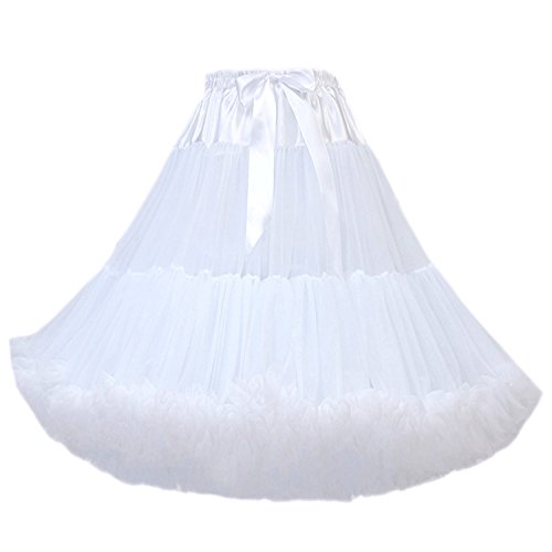 FOLOBE Frauen Tutu Kostüm Ballett Tanz Multi-Layer Puffy Rock Erwachsene luxuriöse weiche Petticoat von FOLOBE