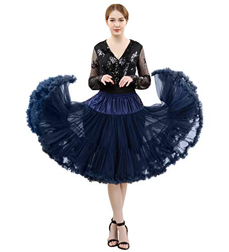 FOLOBE Frauen Tutu Kostüm Ballett Tanz Puffy Rock Erwachsene Luxuriöse Weiche Chiffon Petticoat Tüll Tutu Rock von FOLOBE