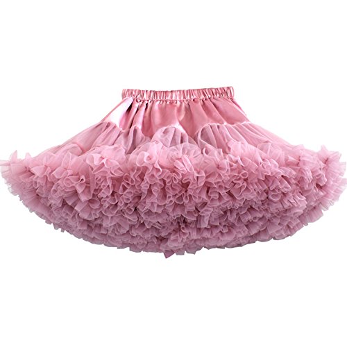 FOLOBE Frauen Tutu Rock Prinzessin Mesh Puff Petticoat Fluffy Pettiskirts 40 cm von FOLOBE