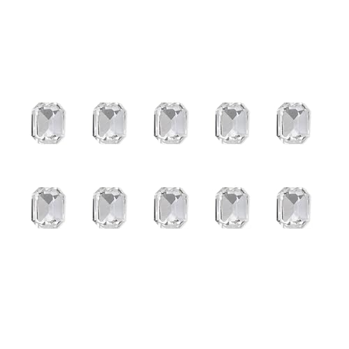 10 Stücke Herznagel Strasssteine Spitzer Bodnagelkristall Edelsteine Klare Charms Nägel Kunstdekorationen Für Frauen von FOLODA