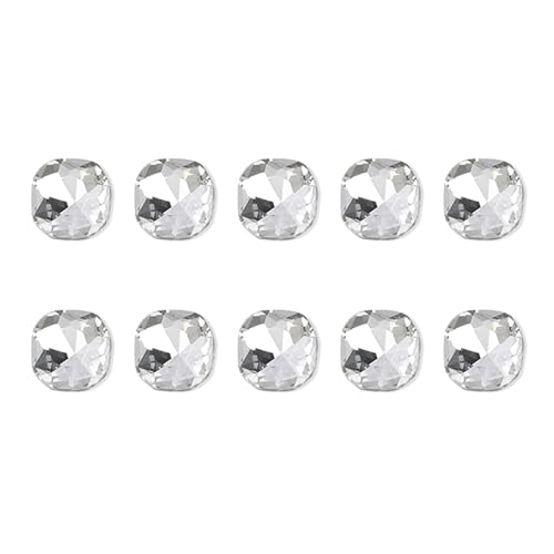10 Stücke Herznagel Strasssteine Spitzer Bodnagelkristall Edelsteine Klare Charms Nägel Kunstdekorationen Für Frauen von FOLODA