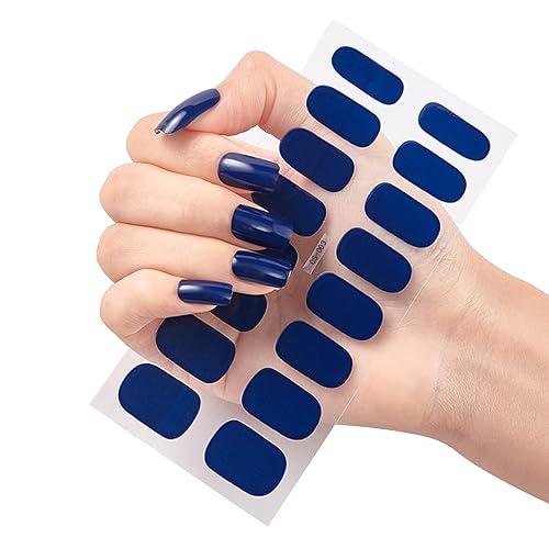 16 Tipps/Blatt Vollnagelfolien Nagellackstreifen Aufkleber Selbstklebende Nagelaufkleber Aufkleber Für Frauen Und Mädchen Nagelkunst von FOLODA