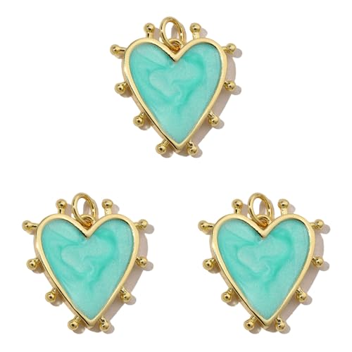 3pcs 18K Gold Plattiert Charme Herz Dices Pokerkartenanhänger Mit Kubischen Zirkonia Halskette Ohrringe Komponenten Frauen Modeschmuck von FOLODA