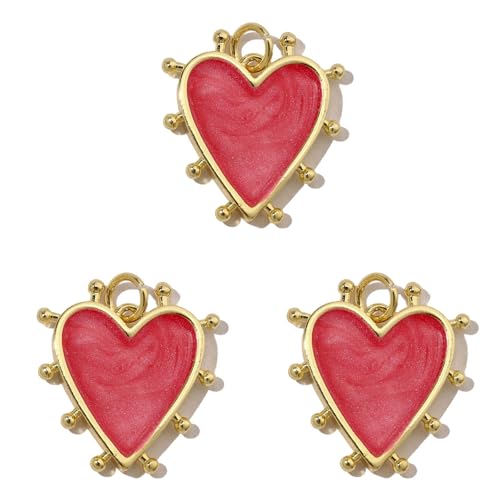 3pcs 18K Gold Plattiert Charme Herz Dices Pokerkartenanhänger Mit Kubischen Zirkonia Halskette Ohrringe Komponenten Frauen Modeschmuck von FOLODA