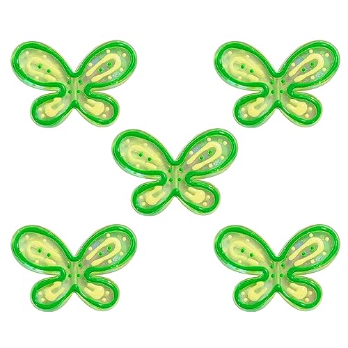 5 Stück Acryl Schmetterling Charm Anhänger Für DIY Halsketten Armbänder Telefonketten Schmuckherstellung Basteln Auto Dekoration Lose Schmetterlingsperlen von FOLODA