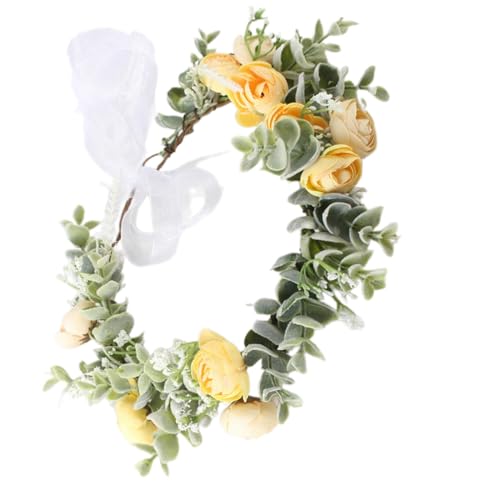 Braut-Stirnbänder mit Blumenmuster, Blumengirlanden, Haarkranz, Brautblume für Hochzeit, Blumenstirnbänder für Damen von FOLODA