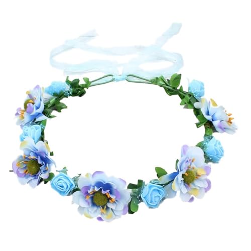 Brautblume für Hochzeit, Blumen-Haarband, Braut, Blumen-Haarbänder, Damen-Blumengirlanden für besondere Feiern, Weihnachtskranz von FOLODA