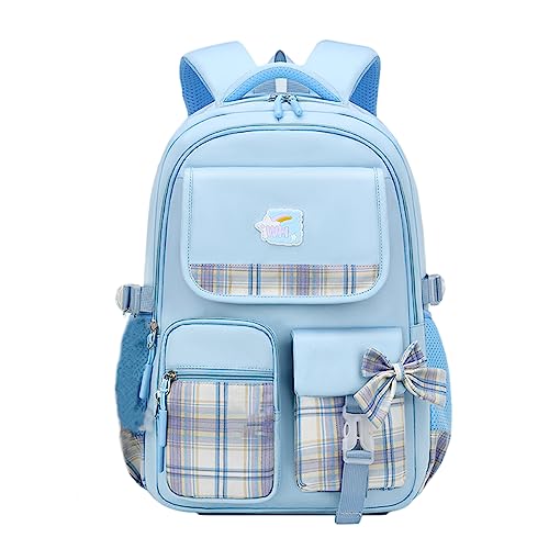 Cartoon Bedruckte Schul Rucksack Großer Kapazitätsladung Reduzierende Kinder Rucksack Atmungsaktivem Dirt Resistenten Daypack Beige Beige von FOLODA