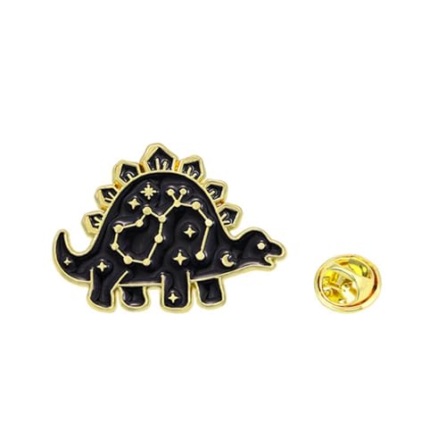 Einzigartige Schwarze Dinosaurier Brosche Pin Badge Constellations Serie Revers Stin von FOLODA