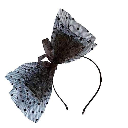 Elegante Damenaufführungen Garn Bowknoten Haarreifen Halloween Cosplay Haarband Mittelalterliche Schleifen Stirnbänder Haarreifen Für Frauen Garn Bowknoten Dekorativer Haarreifen Niedlicher von FOLODA