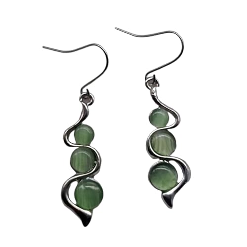 Elegante Katzen Eye Edelsteine Drop Ohrringe Dangle Ohrringe Schmuck Für Frauen Stilvoller Valentinstag Oder Geburtstagsgeschenk Elegant Weiß von FOLODA