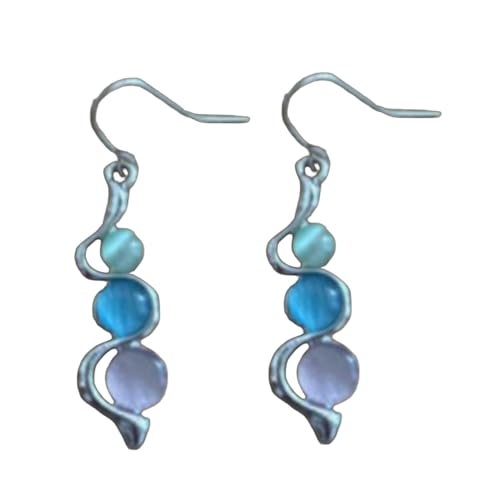 Elegante Katzen Eye Edelsteine Drop Ohrringe Dangle Ohrringe Schmuck Für Frauen Stilvoller Valentinstag Oder Geburtstagsgeschenk Elegant Weiß von FOLODA