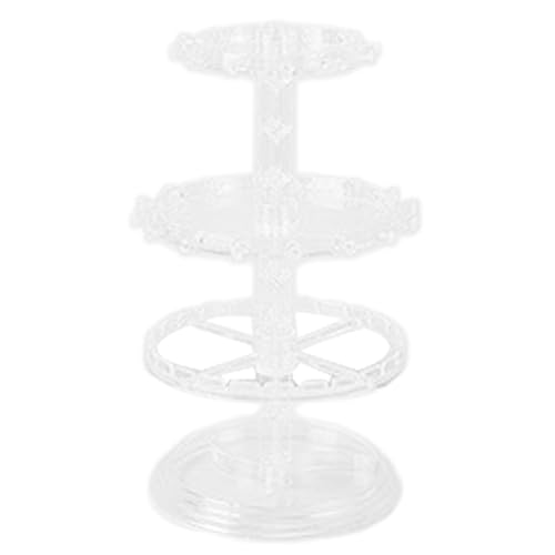 Eleganter Schmuckstücke Showcase Rack Vielseitiger Organizer Für Halsketten DREI Schicht Rotierende Schmuckausstellungsständer Für Frauen Perfekte Ladenbesitzer von FOLODA