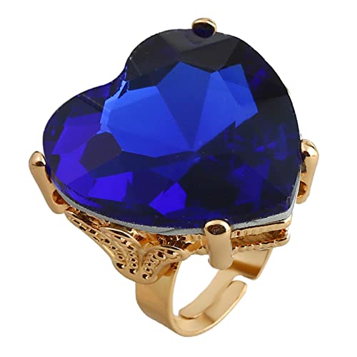 Eröffnungsfinger Ringe Herzförmige Verstellbare Ringe Süßer Stil Hochzeit Legierung Schmuck Geschenk Für Frauen Mädchen Verstellbarer Finger Für Mädchen von FOLODA