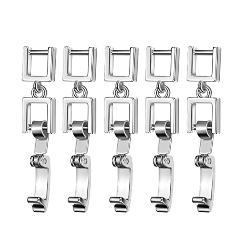 FOLODA 5 PCs Halskette Armband Strecker Faltenverlängerung Schließ Einfacher Schmuckteiler Für Halskette Machen Sie Extender Verschluss Auf Kurze Erweiterung von FOLODA
