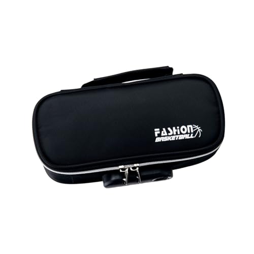 FOLODA Bleistifthülle Mit Hoher Kapazität 4 Abschnitt Leinwand Stiftbeutel Mit Kombinationsschloss Tragbarer Stift Organizer Travel Cosmetics Hülle Multi Layer Leinwand Bleistiftbeutel von FOLODA