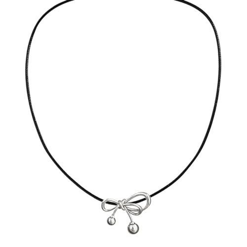FOLODA Bogenanhänger Choker Handgefertigt Bowknot Halskette Verstellbares Schmetterling Knoten Colarbone Kette Vielseitiger Hip Hop Juwel FOLODA Bogenanhänger Choker Handgefertigt Bowknot Halskette Verstellbares Schmetterling Knoten Colarbone Kette Vielseitiger Hip Hop Juwel von FOLODA