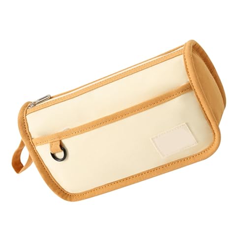 FOLODA Canvas Bleistiftkoffer Großer Kapazität Stiftkoffer Bleistiftbeutel Ästhetische Taschen Stiftbeutel Schreibtisch Organisatoren Für Studentenbeutel Koreanische Stile Leinwand Große Kapazitäten von FOLODA