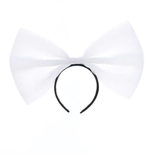 FOLODA Großes Schleife Haarband Haarnadel Übergroßes Stirnband Damen Mädchen Haarbänder Accessoire Elegantes Schmetterlings Zubehör Zarter Gaze Schmuck von FOLODA