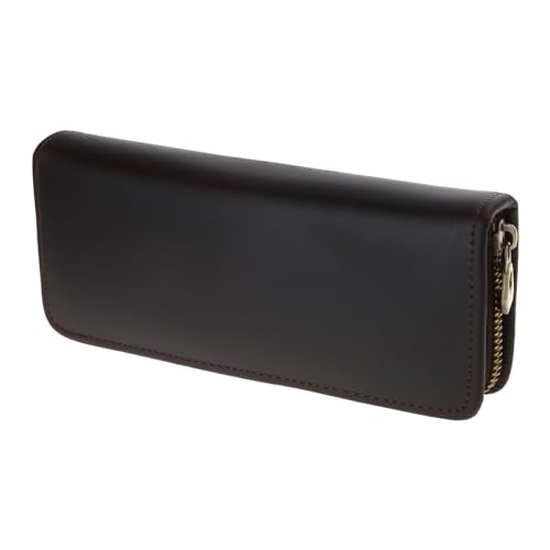 FOLODA Handgefertigter Echtes Leder Stiftbeutel Reißverschlussbeutel von FOLODA