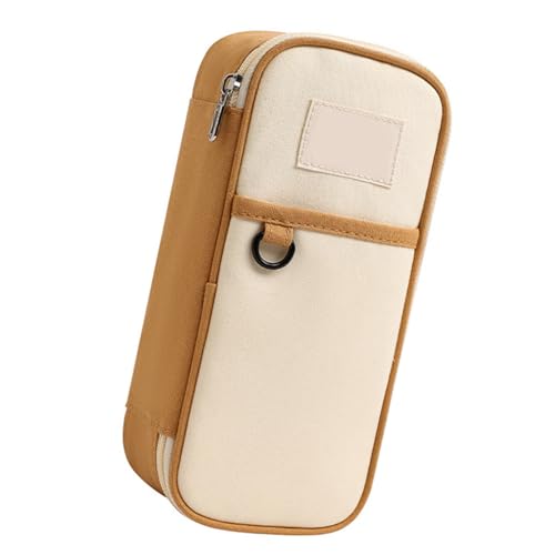 FOLODA Hochkapazität Bleistiftkoffer Multi Layered Stiftbeutel Marker Organizer Beutel Travel Make Up Tasche Für Schulbüro Reise Canvas Bleistift Gehäuse von FOLODA