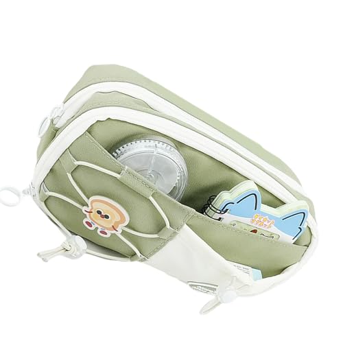 FOLODA Hochkapazitäts Bleistiftkoffer 8 Abschnitt Polyester Stiftbeutel Mehrschichtiger Bleistift Organisator Tasche Für Schulbüro 23x12x8cm Polyester Pen Gehäuse Für Büroangestellte von FOLODA