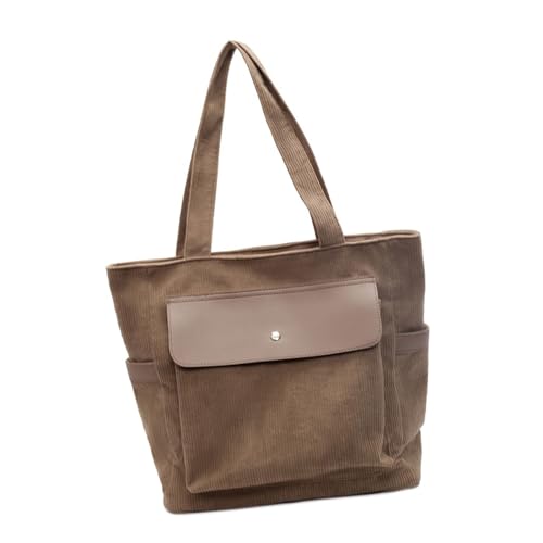 FOLODA Leichte Cord Umhängetasche Casual Handtasche Für Studenten Und Büroangestellte Mit Reichlich Platz Und Haltbarkeit Pendlertasche von FOLODA