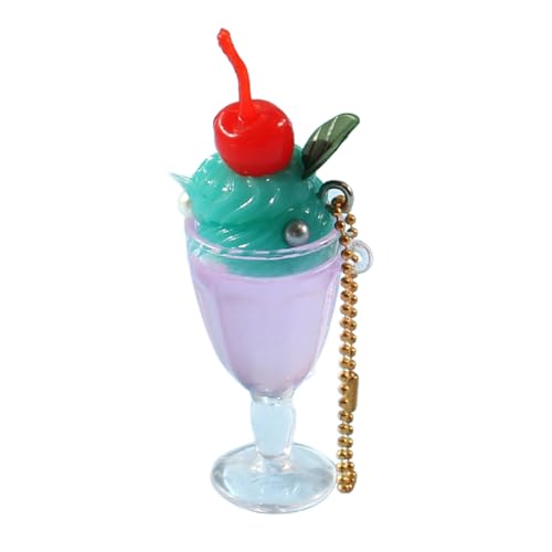 FOLODA Niedlicher Saftbecher Schlüsselbund Realistischer Getränke Cup Keyring Für Teen Erwachsene Fruchtsaft Getränk Tasse Anhänger Keyring Persönlichkeit von FOLODA