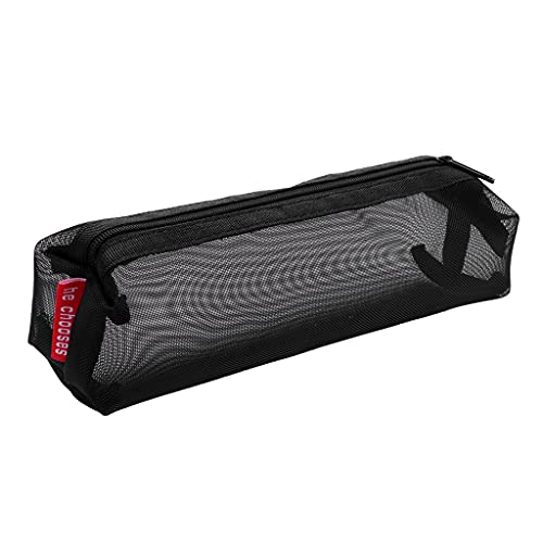 FOLODA Novelty Mesh Bleistift Für Case Zippred Taschen Tragbare Make Ups Storage Bag Penorganisator Haltertasche Für Kinder Studenten Stifthalter Schreibtisch Süßes von FOLODA