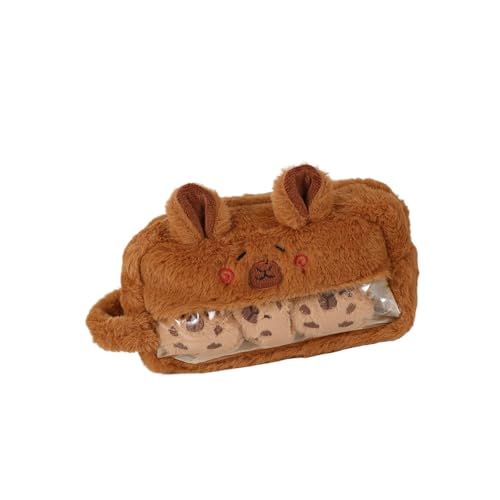 FOLODA Plüsch Bleistiftbeutel Mit Glatten Reißverschlüsse Verschlüsse Bleistift Organisatoren Kid School Stationeries Bag Fluffierpen Halterbeutel Plüsch Stiftbeutel von FOLODA