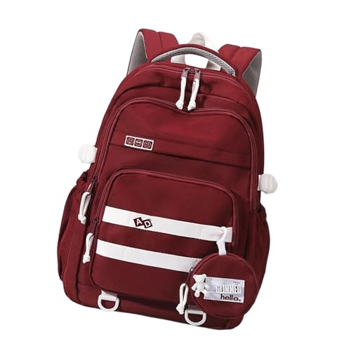 FOLODA Rucksack Mit Großer Kapazität Rucksack Freizeitpacks School Tasche Ästhetischer Reisetasche Laptop Für Jugendliche Mädchen Jungen Große Kapazität Daypacks Trendy Student School Travel von FOLODA