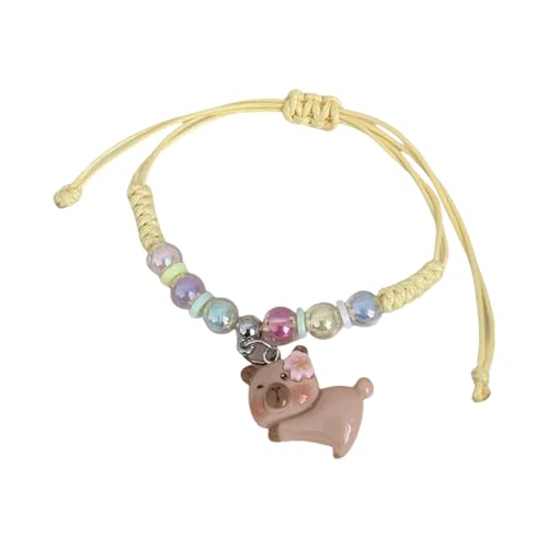 FOLODA Süße Stile Makkaron Farbarmband Handgelenk Kette Für Kinder Mit Verstellbarer Länge Und Weicher Materialien Für Partys Festive Festarmband von FOLODA