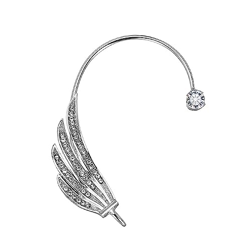 Fashion Angel Wings Ohrmanschette Ohrringe Für Strasskletterohrringe Kristallmanschetten Ohrkriechler Für Frauen Mädchen Teen Engelsflügel Frauen von FOLODA