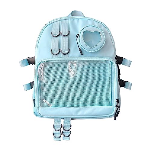 Frauen Große Kapazität Rucksack Teenager Jugendliche Transparente Ästhetische Rucksackstudenten Schoolbag Koreanische Freizeit Freizeit Für Die Schülerinnen Der Japanischen Schule Für Schüler Große von FOLODA